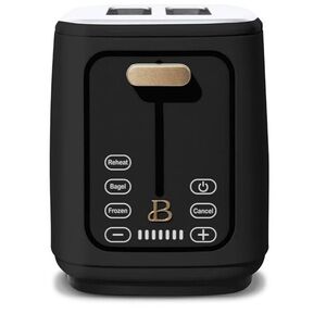 Beautiful 2 Slot Toaster with Touch-Activated Display, Black Sesame